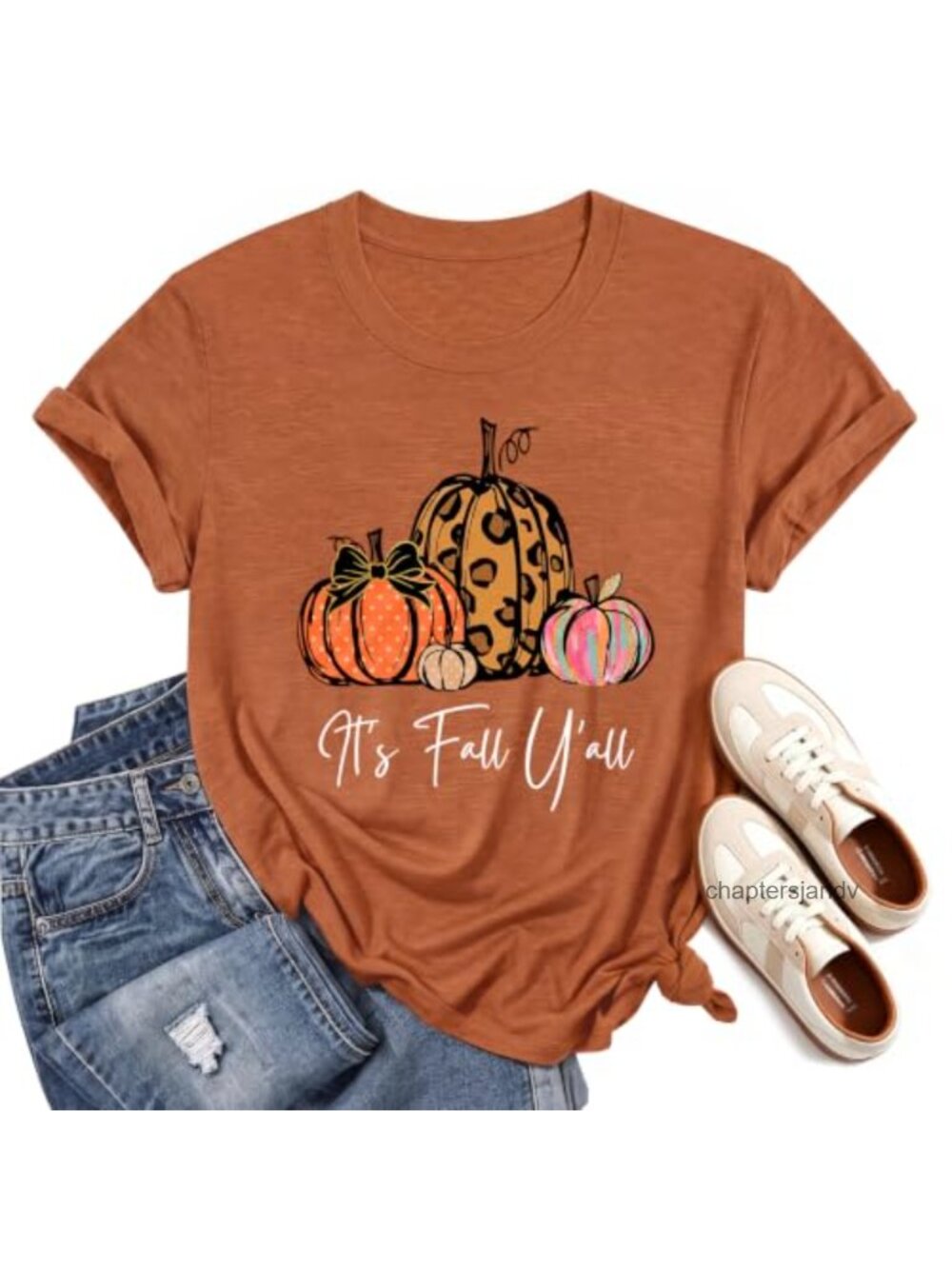 Fall Pumpkin Graphic T-Shirt Women Thanksgiving Short Sleeve Tee